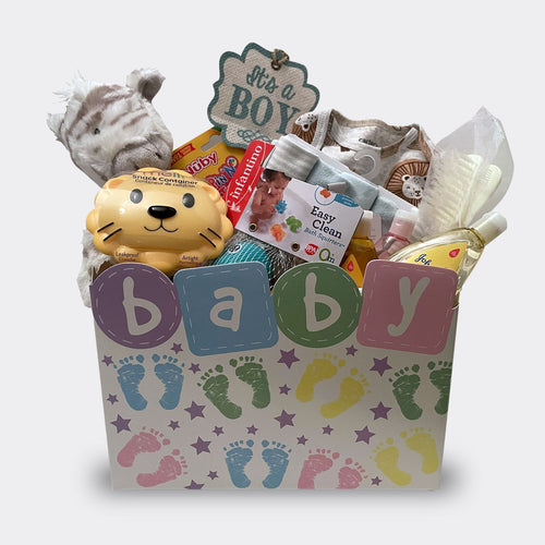 Keepsake Baby Boy Gift Basket-by Silly Phillie
